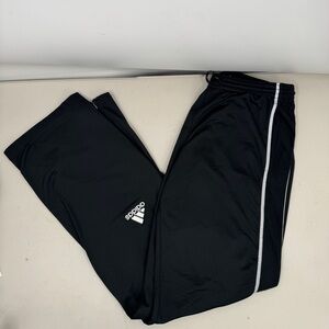Adidas Climalite Utility Pants Women’s M Black Ankle Zip Athletic 726PW
